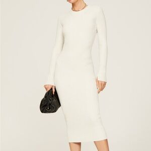 AllSaints Loleatta White Long Sleeve Dress